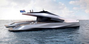 luxe catamaran van het automerk peugeot