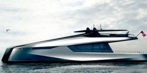 luxe catamaran van het automerk peugeot