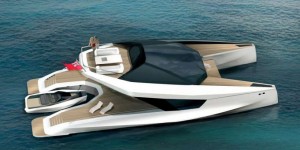 luxe catamaran van het automerk peugeot