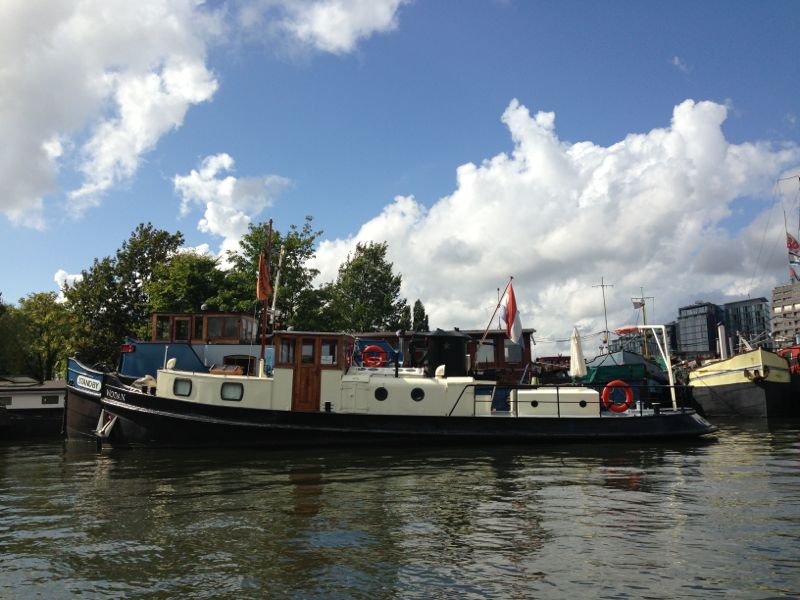 Wodan op haar ligplaats in Amsterdam